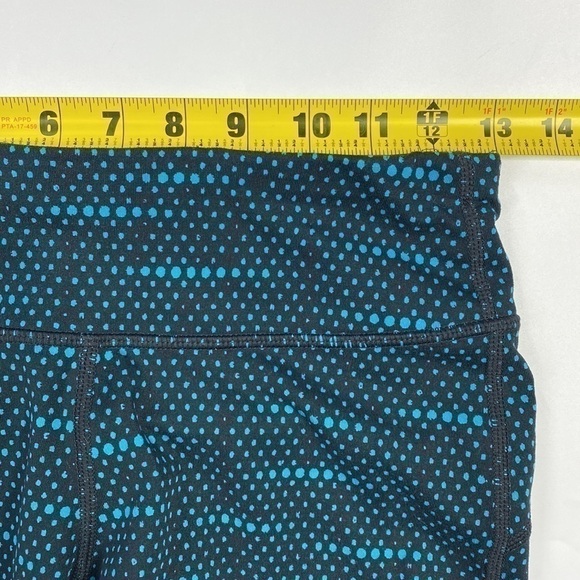 Nike Dri Fit Epic Run Tight Black Blue Capri Pants Size Small 799156 010 - Picture 11 of 13